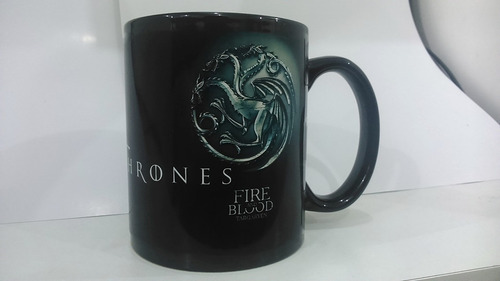 Taza Negra Game Of Thornes Targaryen Ver Video De La Taza