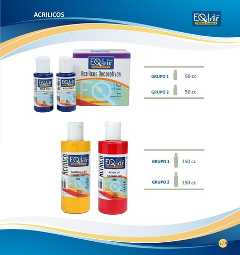 Set 52 Pintura Acrilicas X 50cc Eq Arte-100% Acrilico Linier