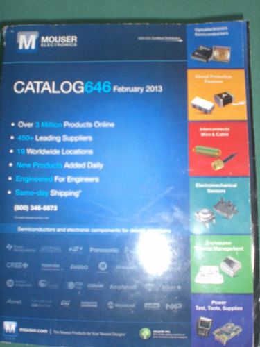 Catalogo De Electrónica #646 Mouser Electronics (en Ingles)