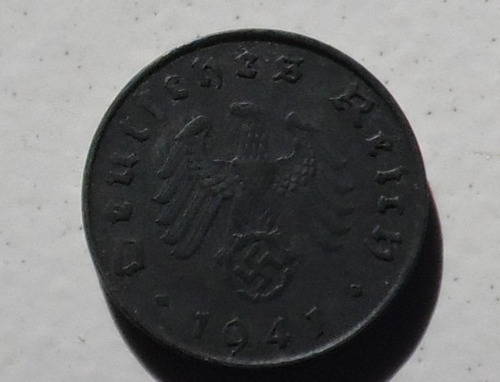 Moneda Alemana De 10 Reichspfennig Año 1941