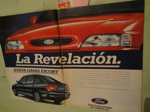 Publicidad Ford Escort Ghia Año 1992