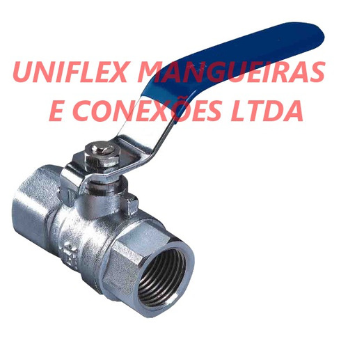 Registro Esfera Latão Niquelado Fêmea 1/4''bsp Reff-b04