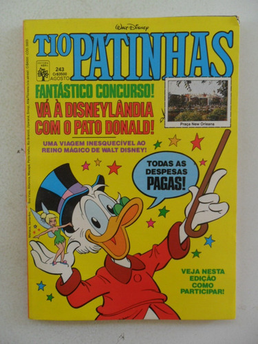 Tio Patinhas Nº 243 Editora Abril Ago 1985