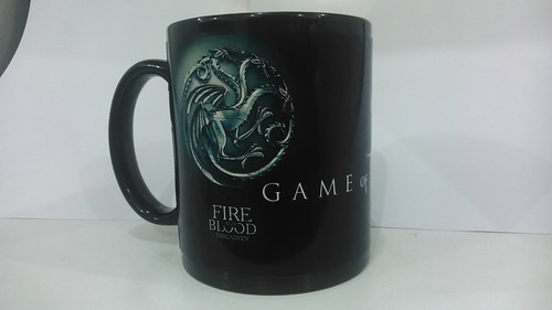Taza Negra Game Of Thornes Targaryen Ver Video De La Taza