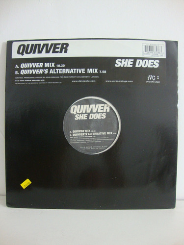 Quivver She Does. Vc Recordings