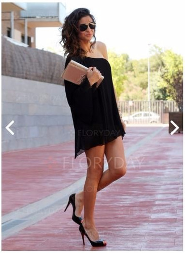 Vestido De Gasa Doble Para Todas Las Tallas Excelente !!!