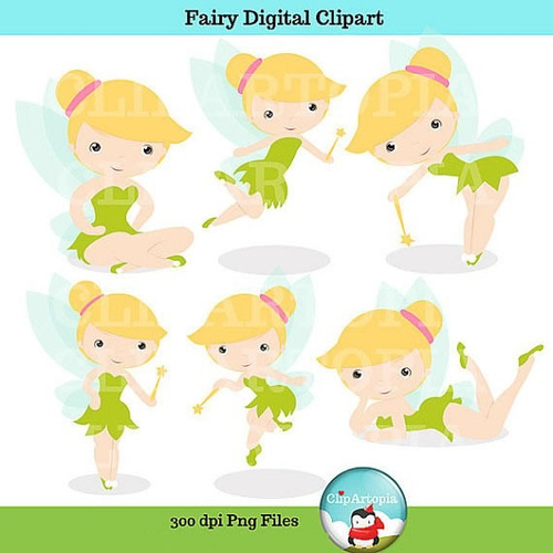 Kit Imprimible Tinker Bell Campanita Imagenes Clipart Cod 2