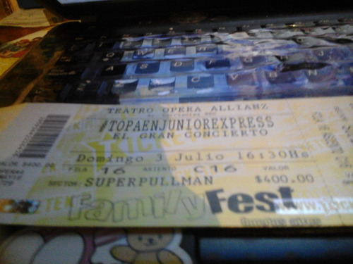 Vendo Tres Entradas Para Topa Para El 03/07/16 Superpullman