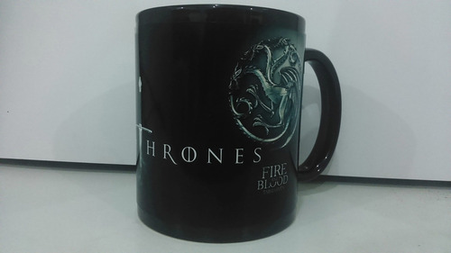 Taza Negra Game Of Thornes Targaryen Ver Video De La Taza