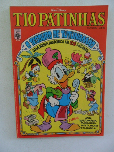 Tio Patinhas Nº 195 Editora Abril Out 1981