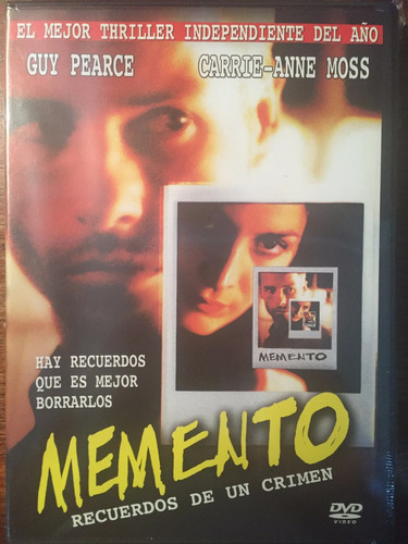 Dvd Memento / De Christopher Nolan