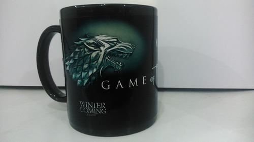 Taza Negra Game Of Thornes Stark
