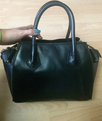 Bolsa Rebecca Minkoff Perry Satchel Antigona Piel Fina Negra