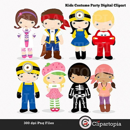 Kit Imprimible Fiesta De Disfraces Imagenes Clipart Cod1033