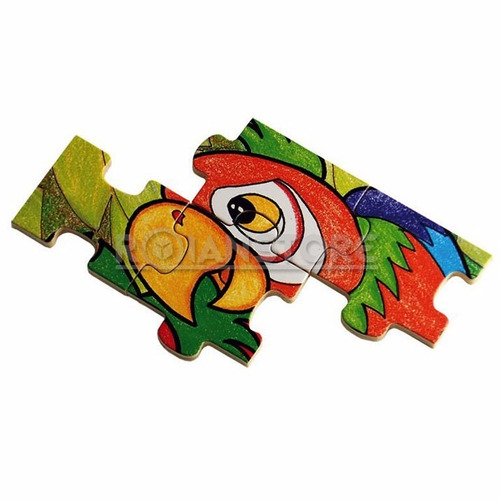 Puzzle Encaje Dactic Loro Madera Unidad
