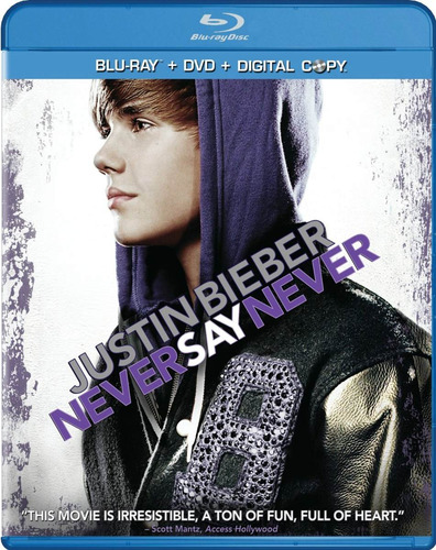 Justin Bieber Never Say Never Blu Ray + Dvd