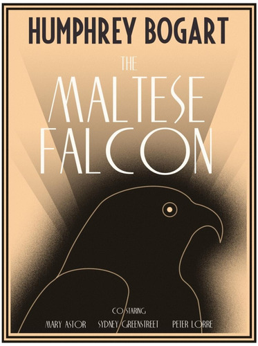 Lienzo Canvas Arte Cine Cartel Película Maltese Falcon 67x50