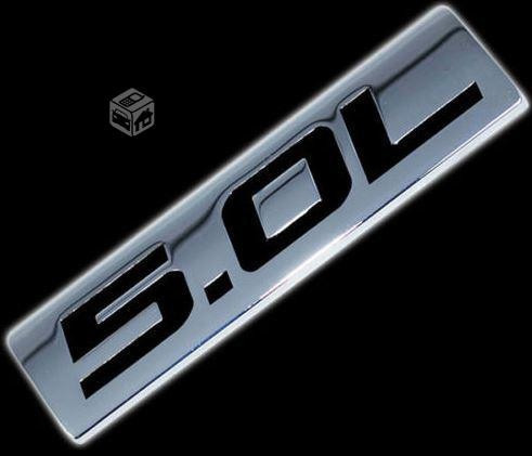Logo 5.0l Emblema Metal Cromado Jeep Dodge Chrysler Calidad