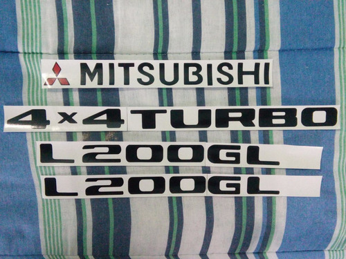 Kit Adesivos Mitsubishi L200 Gl 4x4 Turbo Hpe Outdoor Sport