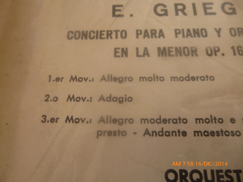 Vinilo Lp - Claudio Arrau -- Grieg .schumann (u1238