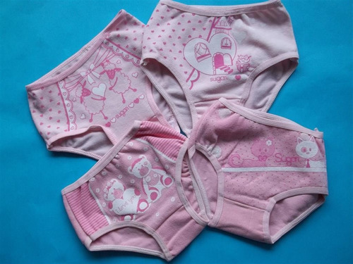 Bombachas Rosa Navidad Para Bebe, Nena, Juvenil Y Dama