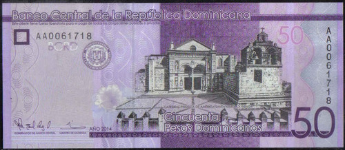 Republica Dominicana 50 Pesos 2014 P189a