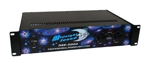 Amplificador De Potencia 2000watts Midnight Sound Ms 5000 .