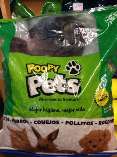 Absorbente Sanitario Para Mascotas, 5 Kg, Biodegradable.