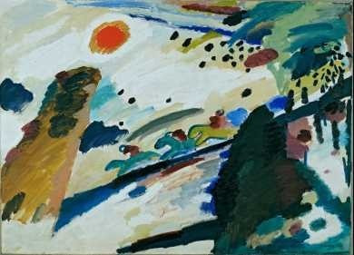 Wassily Kandinsky - Paisaje Romántico - Lámina 45x30 Cm.