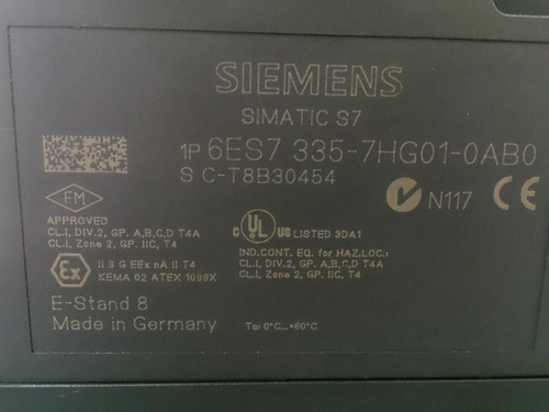  Siemens 335  6es7 335-7hg01-0ab0 S7-300 Plc Simatic S7-300