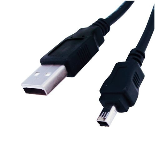 Cabo Usb 2.0 Preto Conectores Am X 4 Mini Pin M 1.80m - 2266