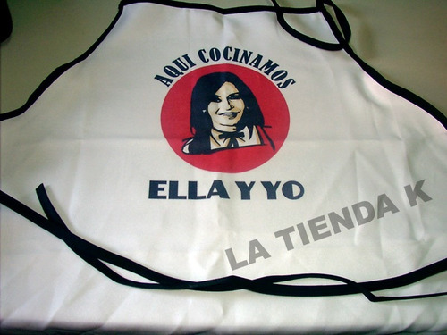 Imagen 3 de 10 de Delantales De Cocina Kirchneristas De Cristina Y Nestornauta