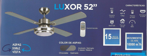 Imagen 4 de 5 de Abanico De Techo Ventilador Con Control Remoto Inalámbrico