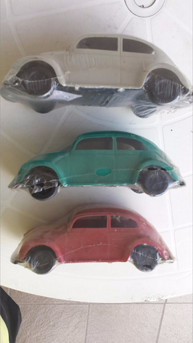 Fusca - Plastico Vazado - Lote Com 3 - Marca Rezen Tec (Usado)
