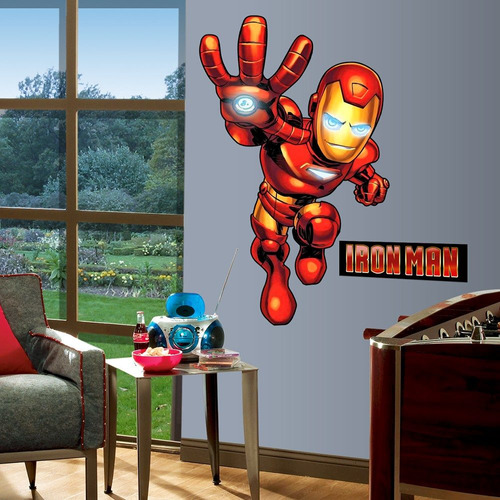 Ironman Heroe Squad Sticker Adhesivo Gigante