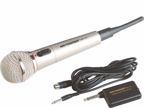 Microfono Inalambrico Premier Microfono Karaoke Audio Musica