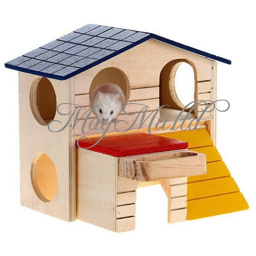 Casa E Comedouro Para Roedores Hamster Rato