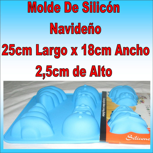 Molde Silicon Arbol Navidad Duende Hom Nieve Ponque Gelatina