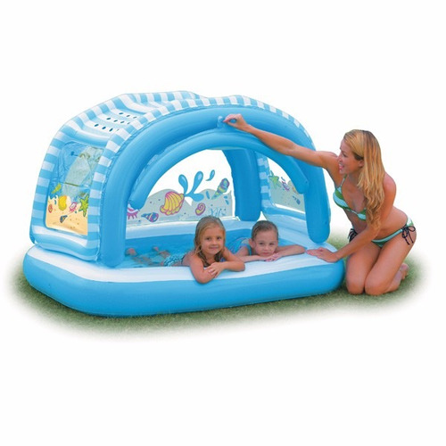 Piscina Inflable Para Niños Intex 57406 Con Parasol O Techo