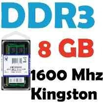 Memoria Macbook Y Notebook 8 Gb Kingston Ddr3 1.600 Mhz 1.35