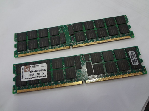 Imagem 6 de 6 de Memoria Servidor 4gb 2x2 Pc2-5300r Kingston Kth-xw9400k2/4g