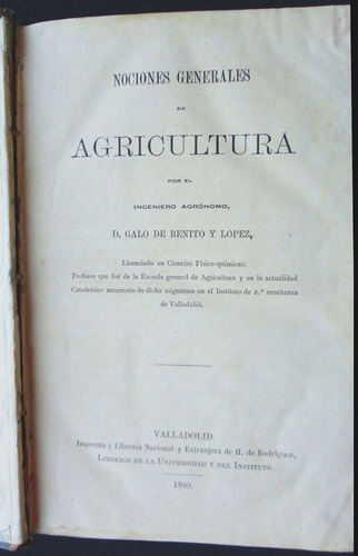 Nociones Generales De Agricultura . 7pl  0967