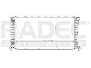 Radiador Ford Lobo 1997-1998 V8 5.4 Lts Automatico