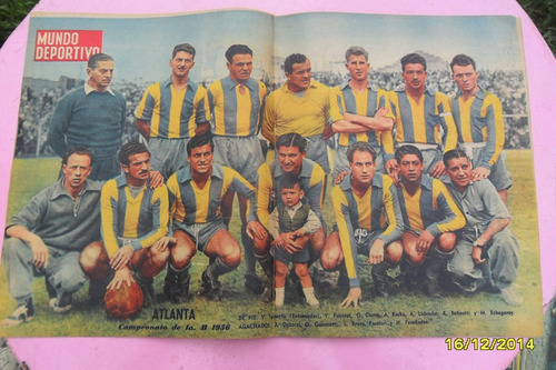 Antigua Lámina Central Mundo Deportivo Atlanta  B  1956