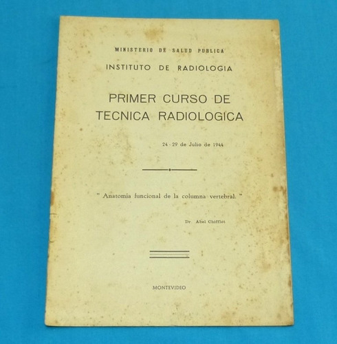 Técnica Radiológica Anatomía Columna Vertebral Abel Chifflet