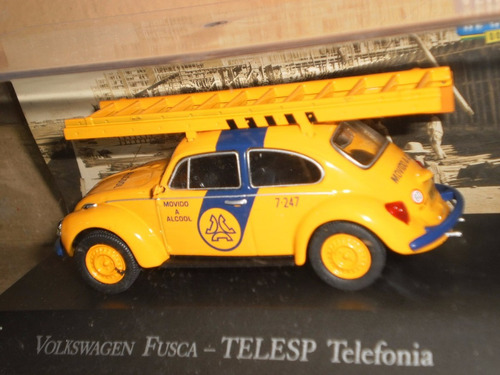 Auto Volkswagen Fusca Telefónica Ixo Escala 1:43 Colección