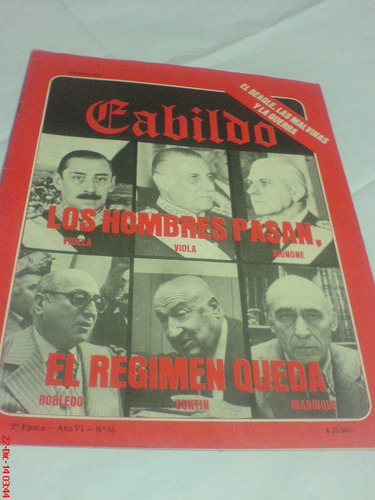 Cabildo   Revista Politica Argentina Decada 70-80-unico Ejem