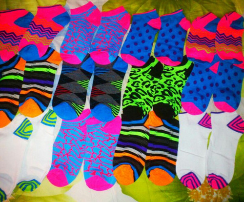Medias Nirvana Originales Para Damas Colores Neón
