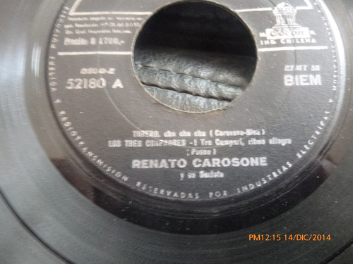 Vinilo Single De Renato Carosone- Pequeña Serenat( S114