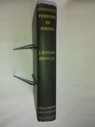 Imagen 2 de 6 de Persons In Hiding F B I J Edgar Hoover 1938 En Ingles